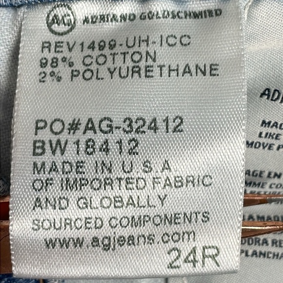 AG Adriano Goldschmied The Middi Ankle Mid Rise Legging Ankle Denim Jeans 24R - Picture 15 of 16